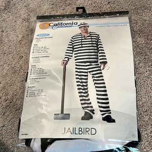 Jailbird inmate Costume size XL
